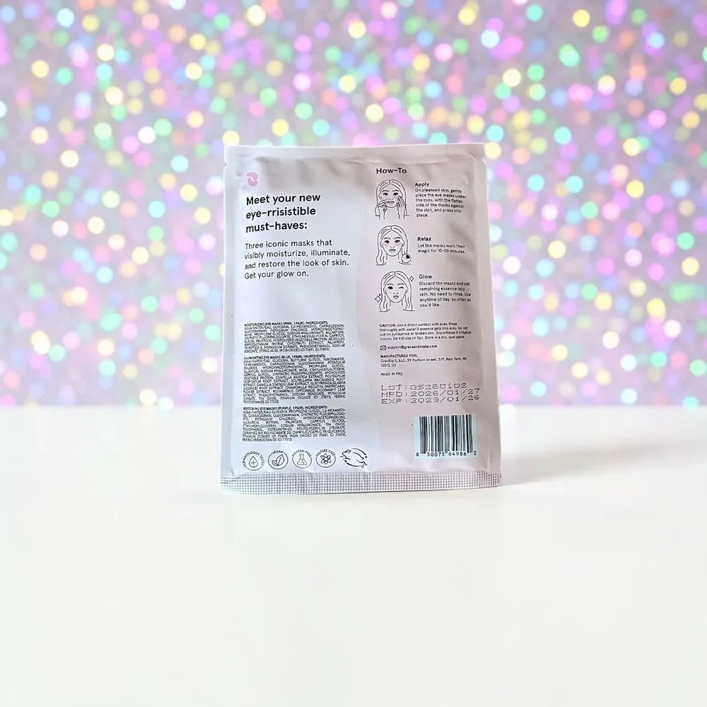 GRACE & STELLA Eye Mask Heroes 3  X 6 G / 0.2 OZ New in Package
